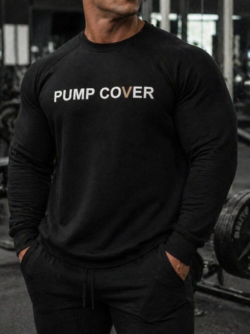 Pump Cover Crew Sweatshirt Bella Canvas Fleece Collection size Large